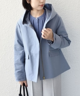 SHIPS any別注】TAION:〈手洗い可能〉パイピング フード ジャケット