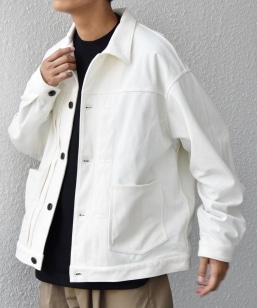 SHIPS any: PURE WOOL MELTON スタジアム ブルゾン (スタジャン