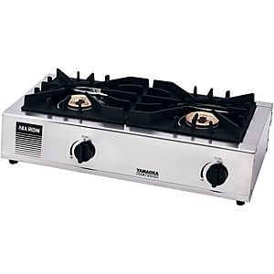 山岡金属工業 ガッツNo.3 ガステーブル 3連 SK-3 LPガス - 調理器具の