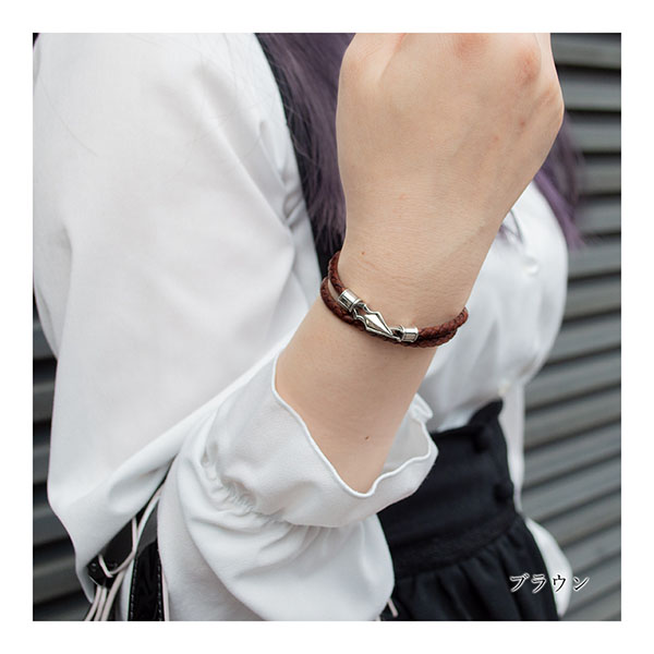 レザーブレスレット×シルバー 2重巻き [DG-008]