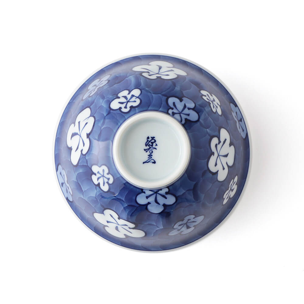 古染風梅づくし 飯碗 ｜ 有田焼の源右衛門窯公式オンラインショップ