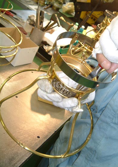 日本船燈（ニッセン）ゴールドフレーム フリージアストーブ IS-3 -