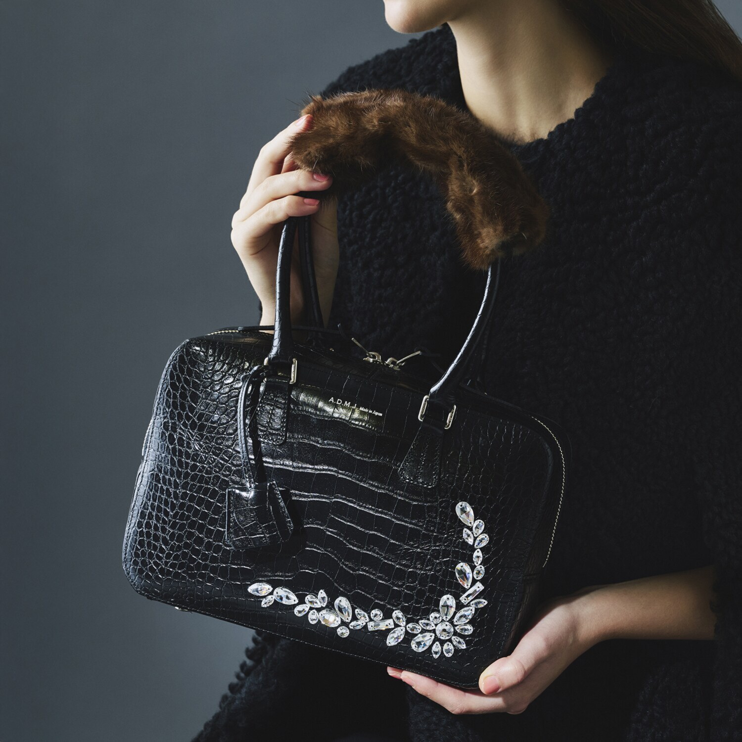 エーディーエムジェイ ミンクファー ハンドルホルダー- ショップチャンネル