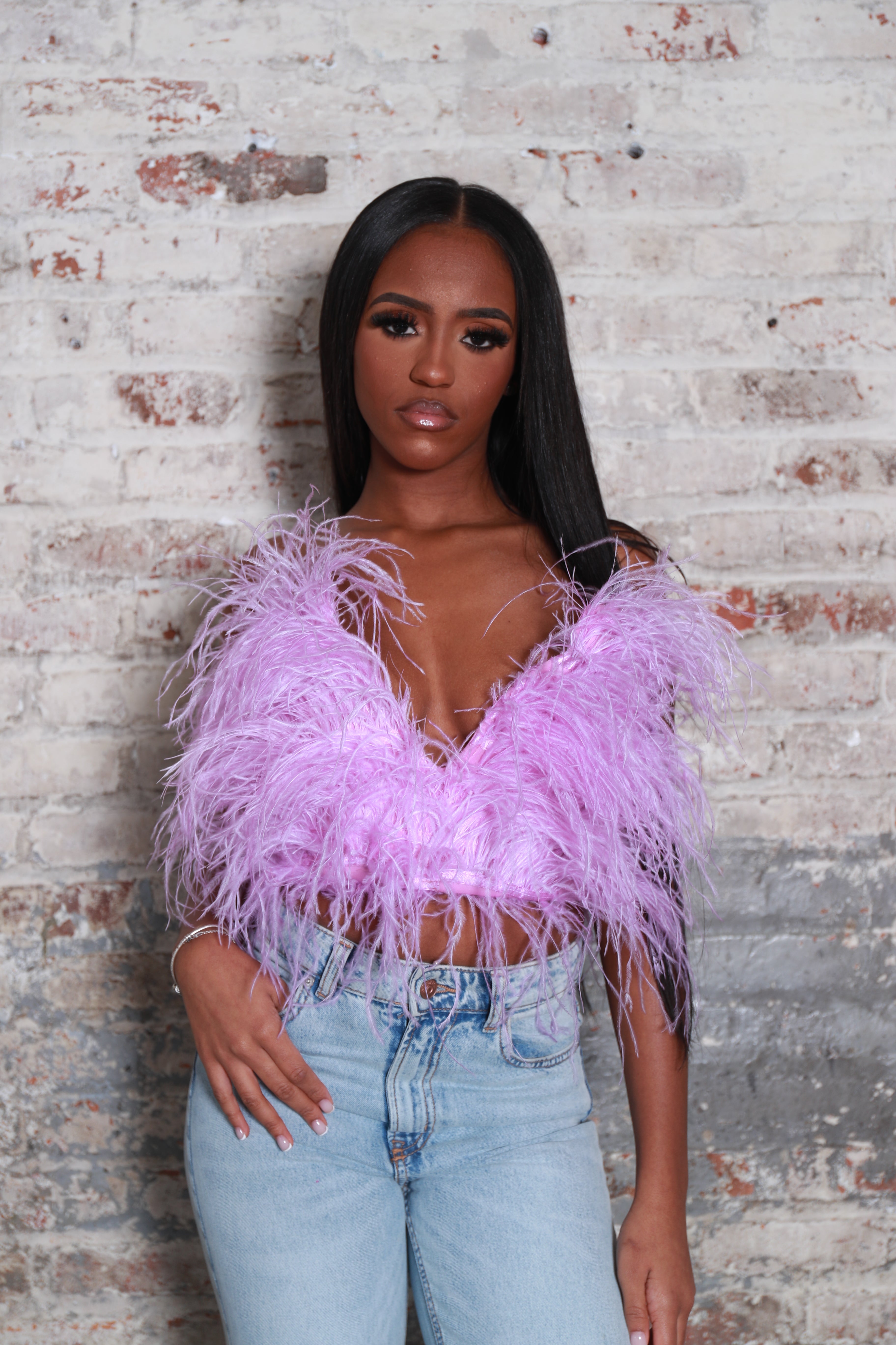 Risky Feather Top – Dirty Monroe