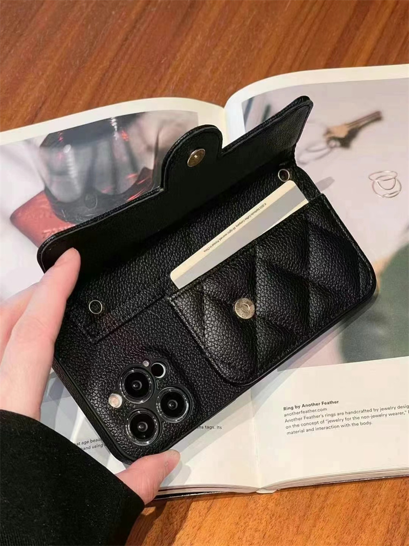 シャネル iphone16/16pro ケース ショルダー チェーン chanel