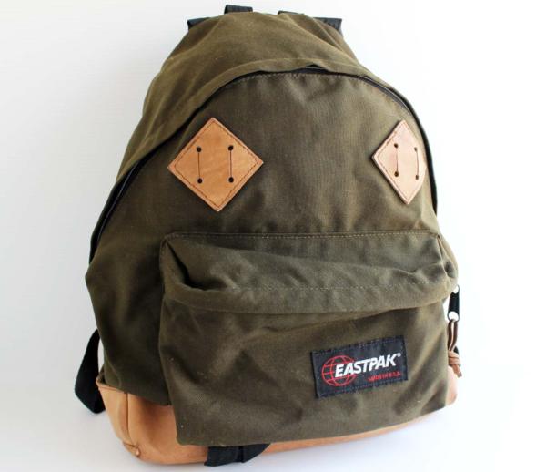 80s USA製 EASTPAKイーストパック ボトムレザー リュックサック