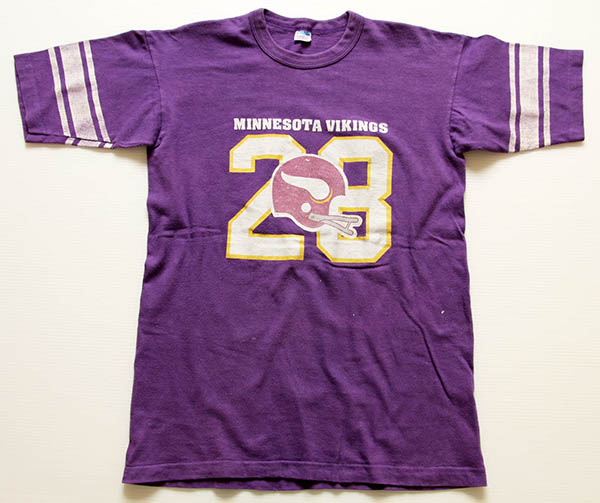 70s USA製 Championチャンピオン NFL MINNESOTA VIKINGS フットボールT