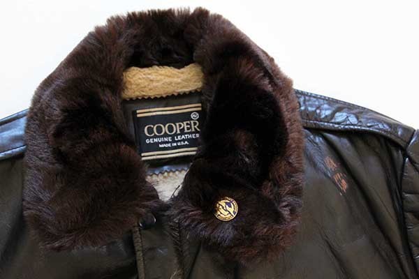 USA製 COOPERクーパー ボアライナー G-1タイプ フライト レザー