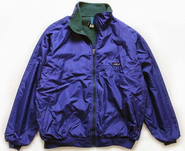 90s patagoniaパタゴニア フリースライナー ナイロンジャケット 青紫
