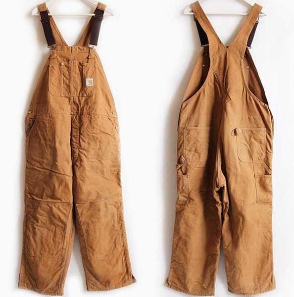 90s USA製 carharttカーハート キルティングライナー ダック地
