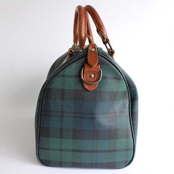 ポロ ラルフローレン ブラックウォッチ タータンチェック PVC ボストン