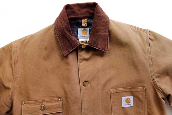 90s USA製 carharttカーハート ブランケットライナー ダック地