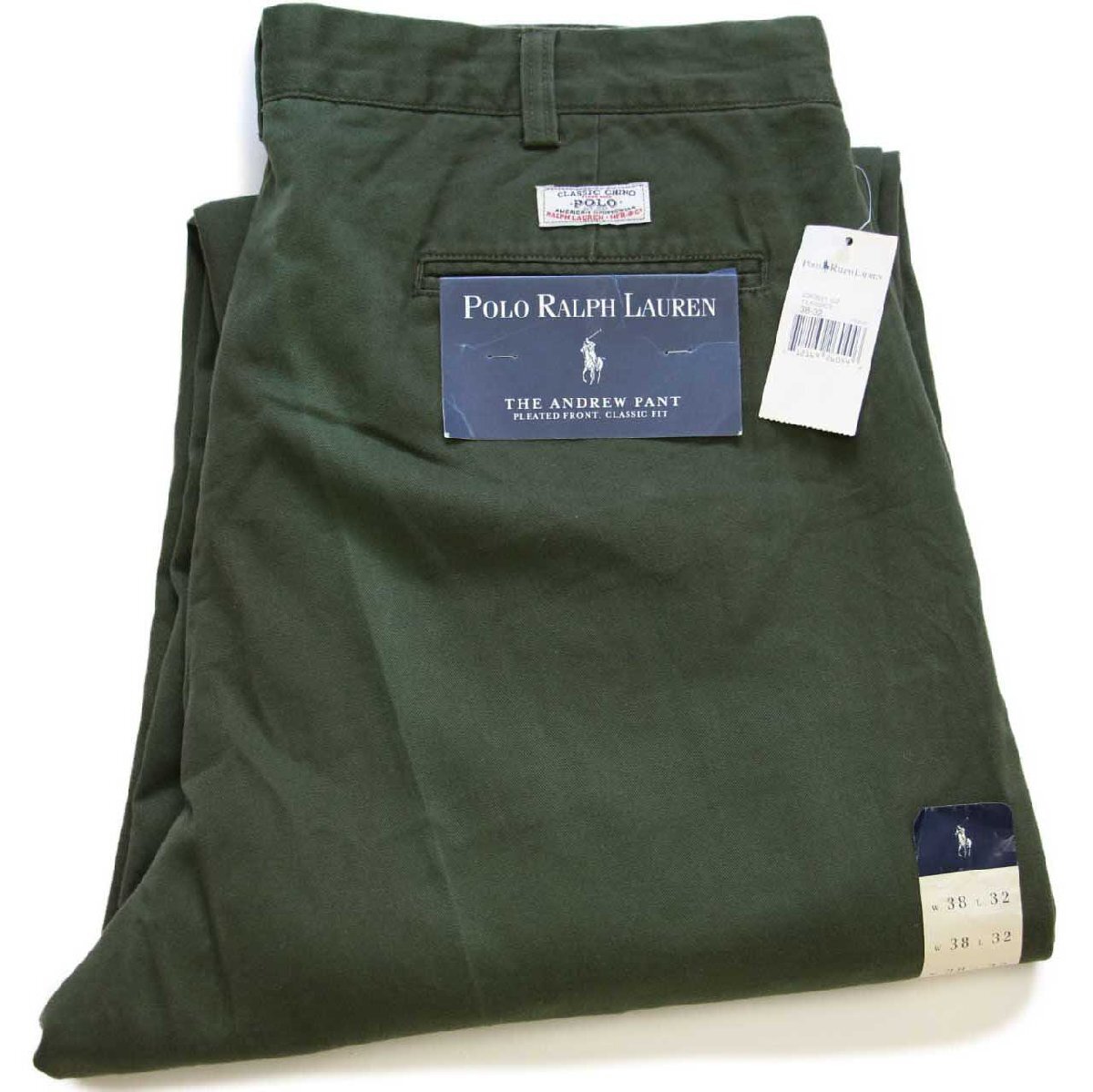 デッドストック☆00s ポロ ラルフローレン ANDREW PANT ツータック