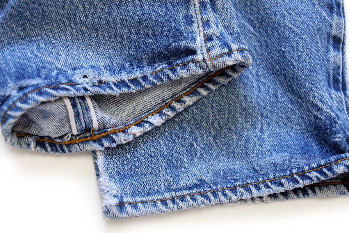 80s USA製 Levi'sリーバイス 501 赤耳 デニムパンツ ヒゲ w27