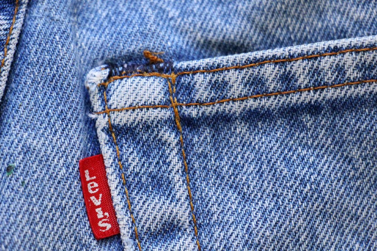 80s USA製 Levi'sリーバイス 501 赤耳 デニムパンツ ヒゲ w27