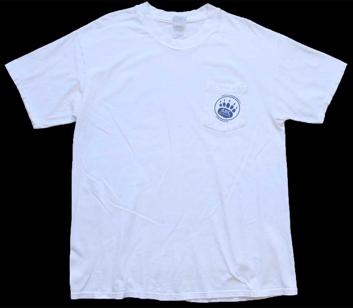 90s Hanes APPALACHIAN BREWING,CO. ABC NOTABLY FRESH ポケット付き