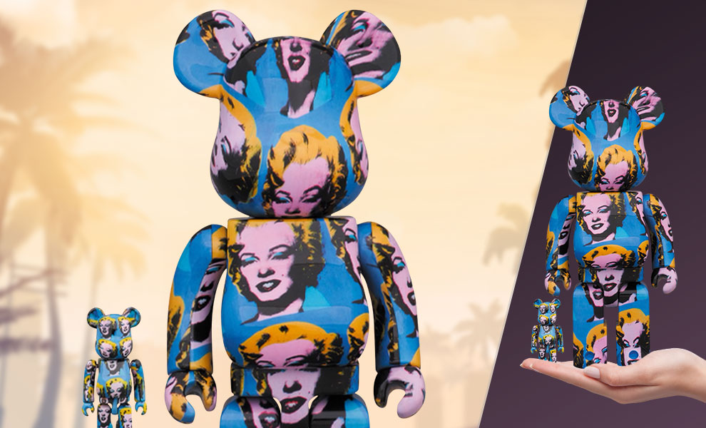 Be@rbrick Andy Warhol's Marilyn Monroe 100% and 400% Collectible