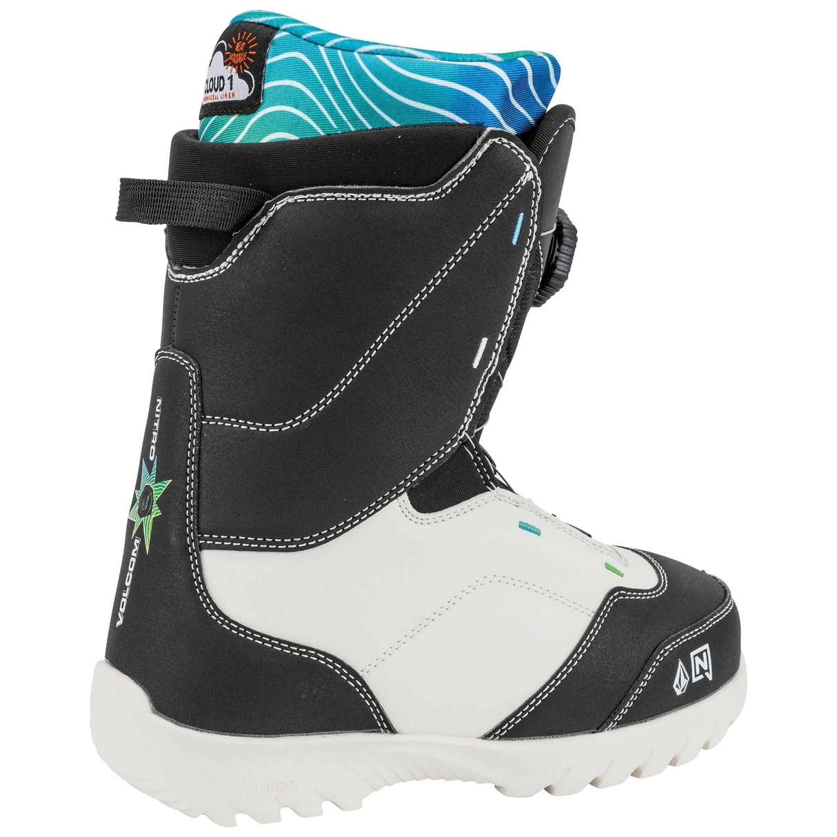 NITRO Boots Droid Boa X Volcom Black/White – Simple Bike Store