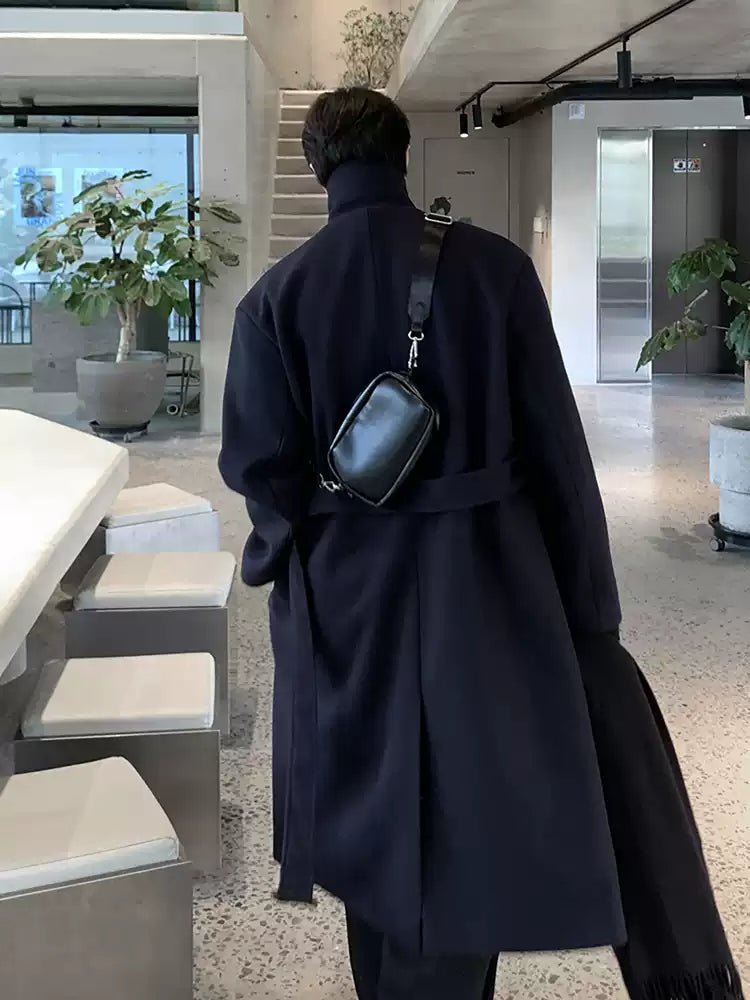 Stand collar long coat OR3992 – 韓国メンズファッション通販 - ORUN -