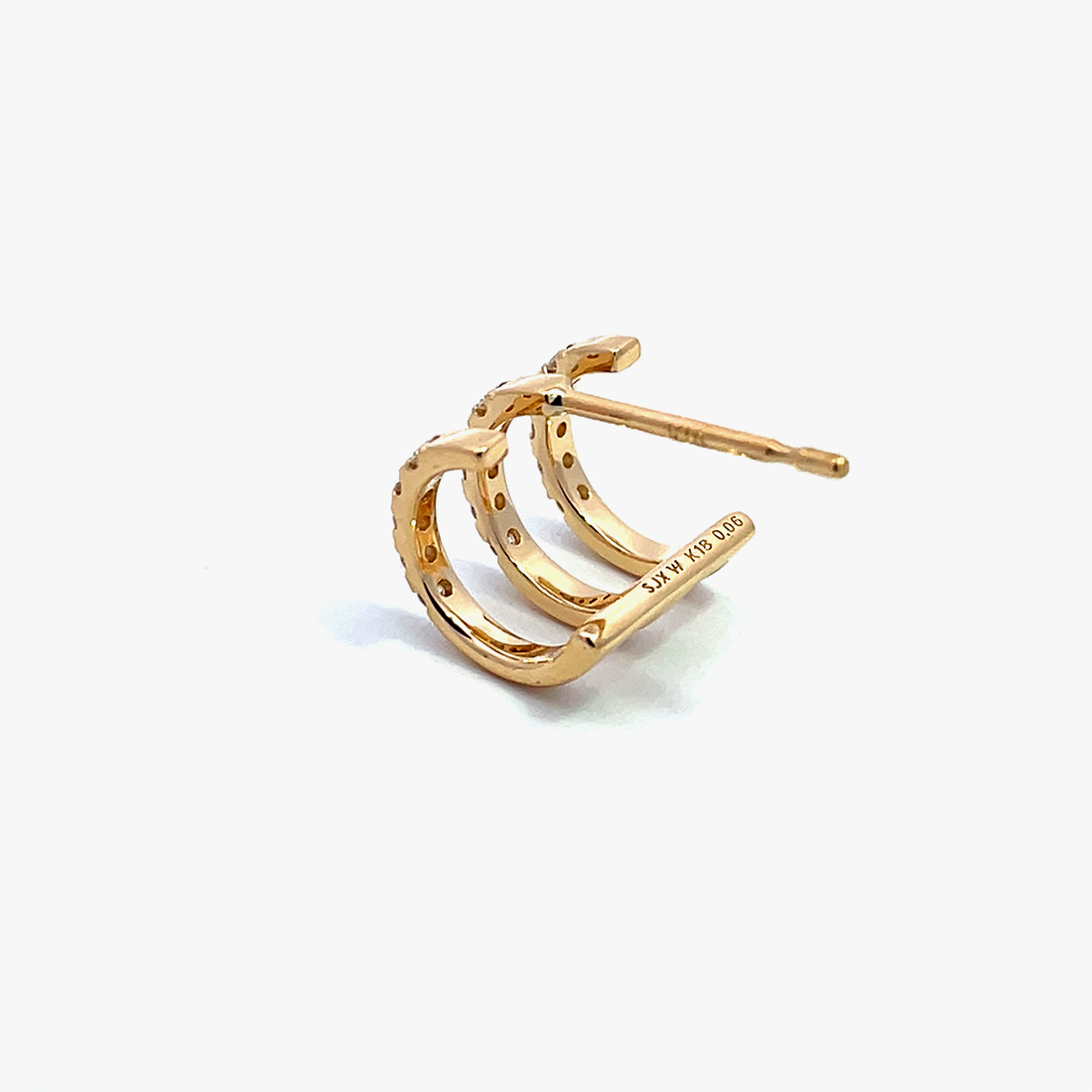 SJX W】DIAMOND MINI HOOP PIERCED EARRING(6ZP5052)｜SJX公式ONLINE STORE