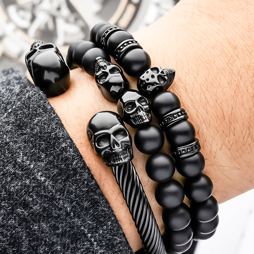 Storm Box - Jet Black Skulls for Men – SkeletonHD