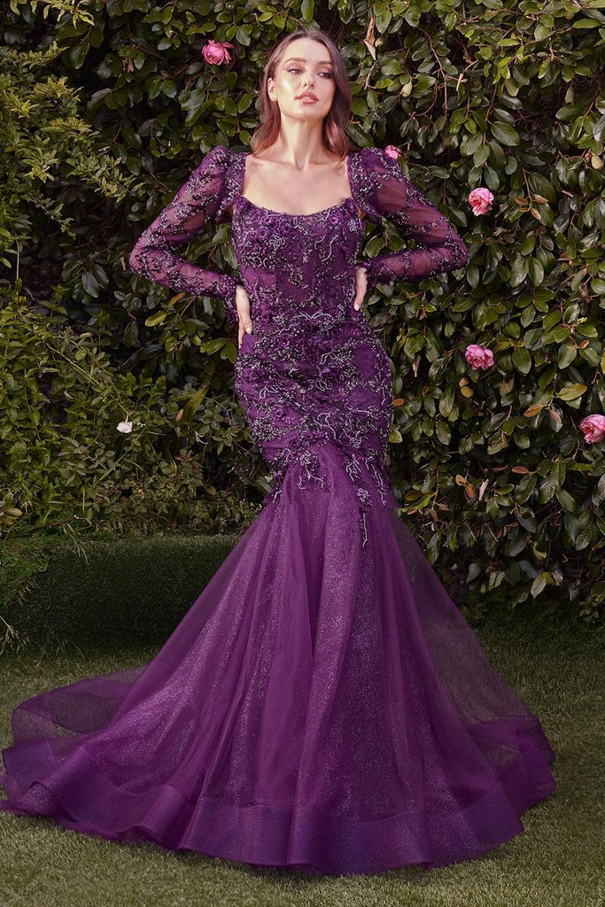 Andrea and Leo MA101 Dinasty Lace Mermaid Gown with Bolero