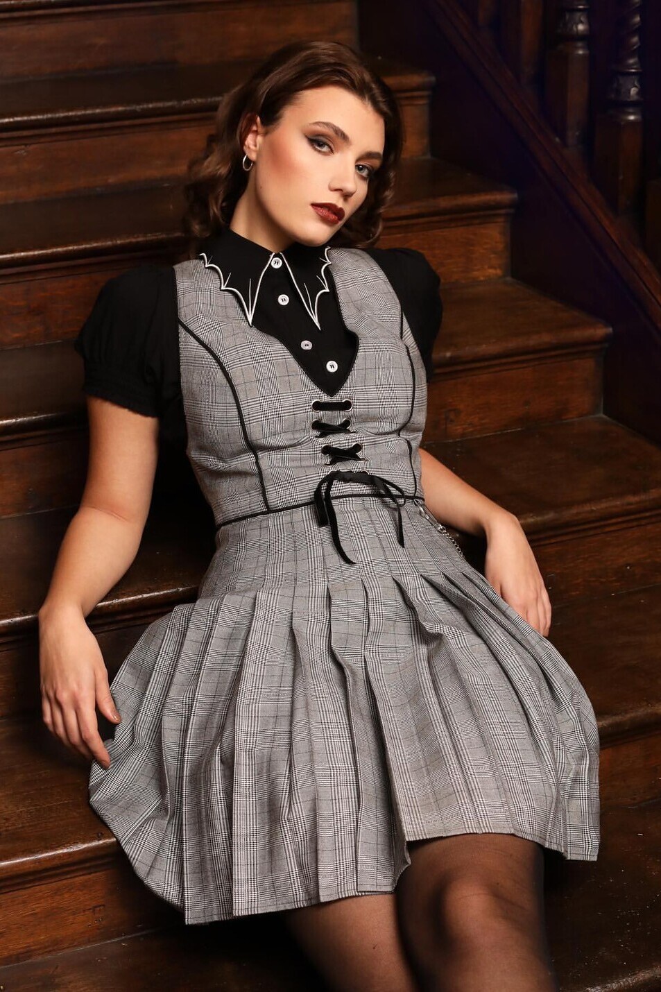 🔥SALE🔥Mina Pinafore Dress / ワンピース【HELL BUNNY】 | Spider