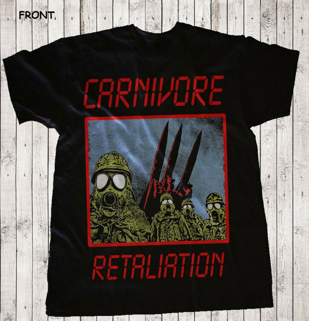 CARNIVORE - Retaliation - American Crossover Thrash Band T-Shirt
