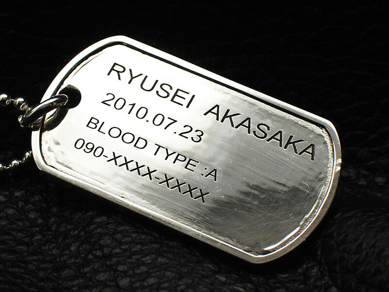 シルバー925ドッグタグ Plain Type/DEFi MEANINGFUL CUSTOM JEWELRY