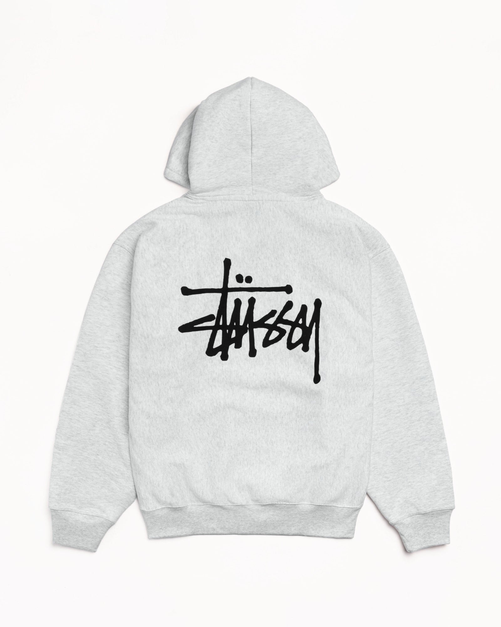 Basic Stüssy Hoodie – Ash Heather | Sweats | Stüssy
