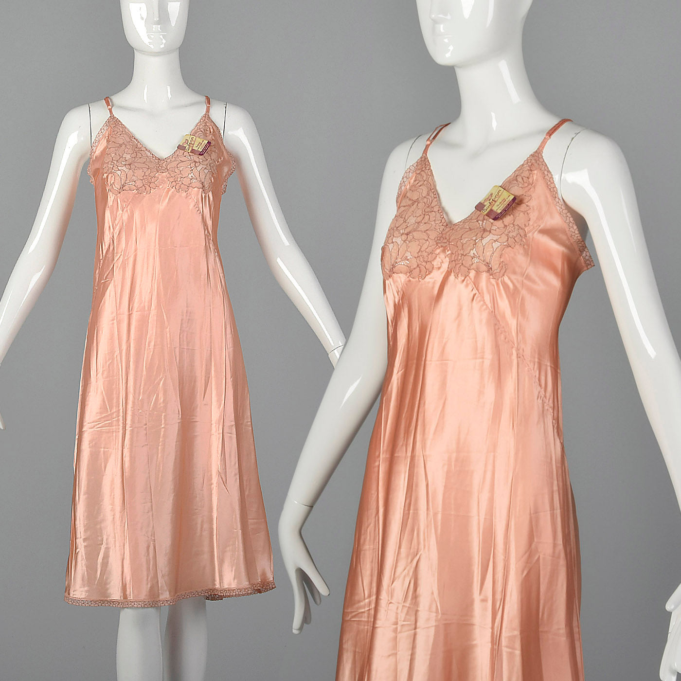 1940s Deadstock Pink Rayon Full Slip – Style & Salvage
