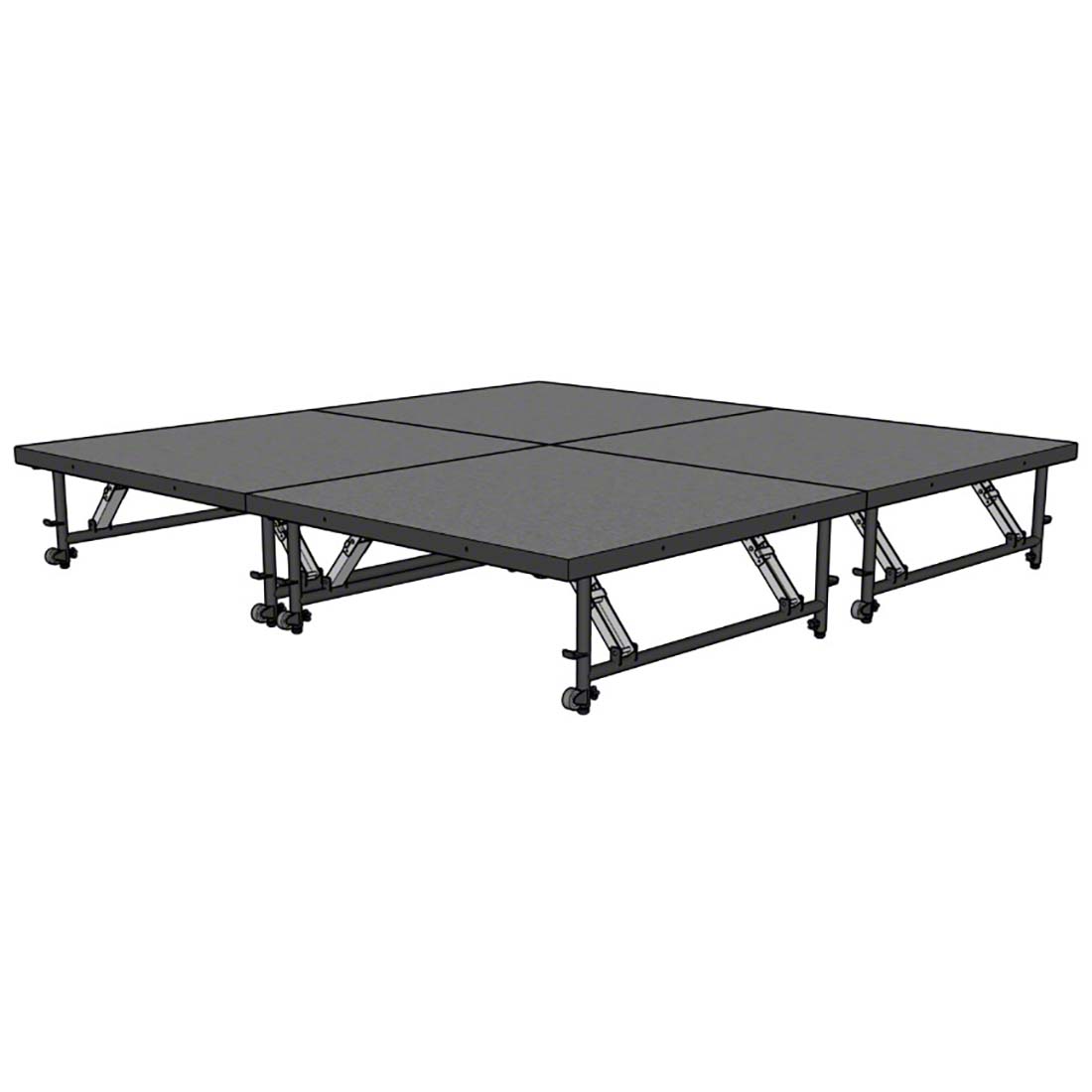 Staging 101 8'x8' Portable Stage, 16