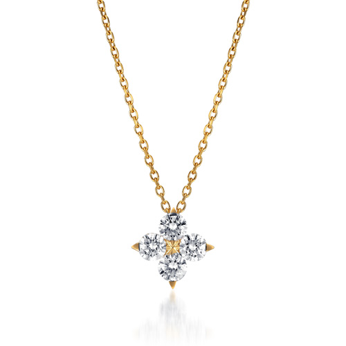 BRIGHTEST STAR DIAMOND NECKLACE(M)(1ZN0997)K18 ネックレス｜スター