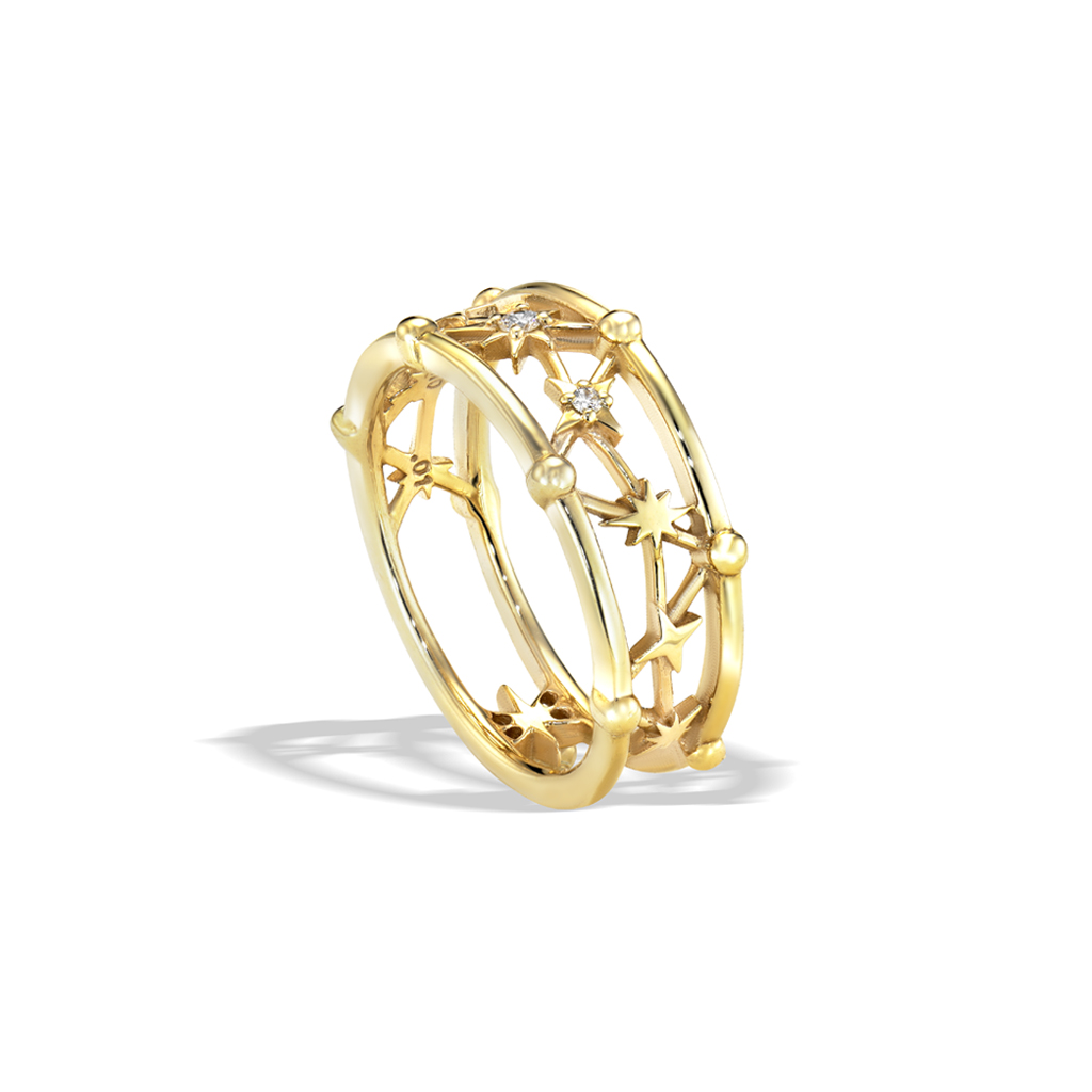 CONSTELLATION PINKIE RING(2JR0528)K10 ピンキーリング｜スター