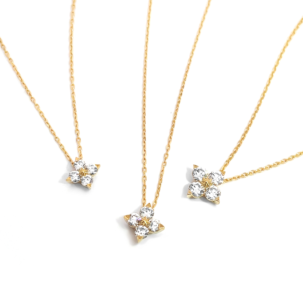BRIGHTEST STAR DIAMOND NECKLACE(M)(1ZN0997)K18 ネックレス｜スター