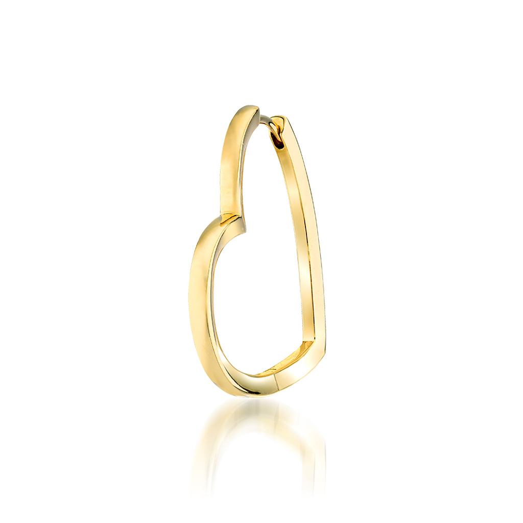 HEART CLICK HOOP PIERCED EARRING(LL/片耳用)(2JP1060)K10 ピアス