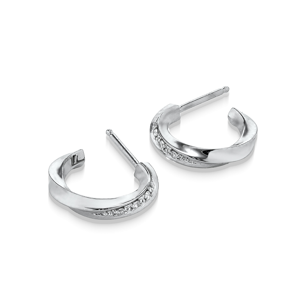 FOREVER LOOP PIERCED EARRINGS(2SP0912)SV925 ピアス｜スター