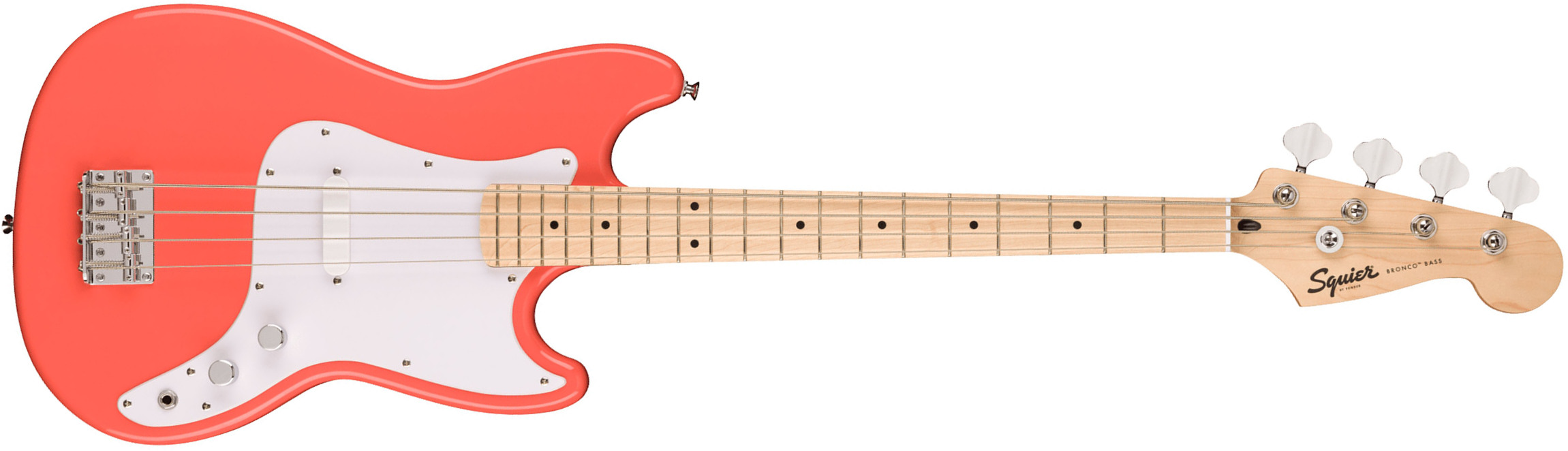 Squier Sonic Bronco Bass - tahitian coral Solid body electric bass