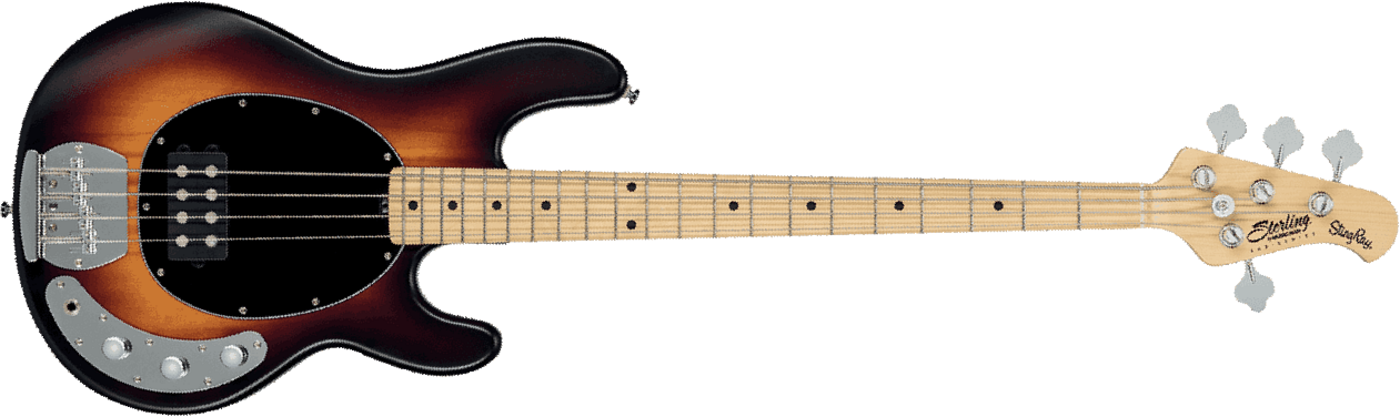Sterling by musicman SUB Ray4 (MN) - vintage sunburst satin Solid