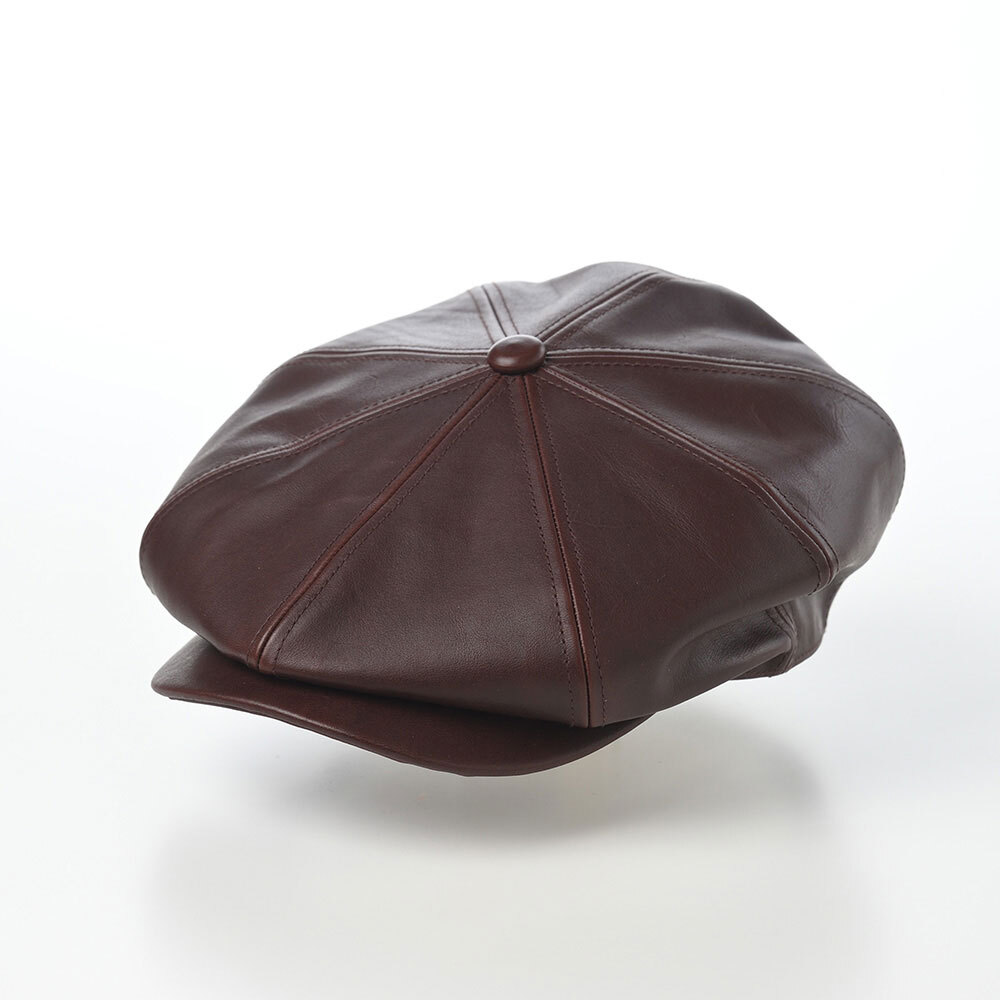 LEATHER CASQUETTE（レザーキャスケット） SE740 ブラウン - STETSON