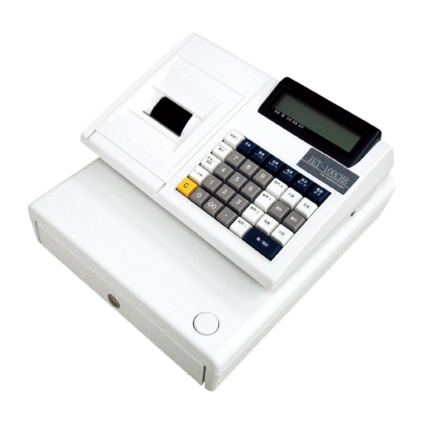 CLOVER レジスター 4部門 JET 100CHR(普通ロール紙紙対応) ホワイト