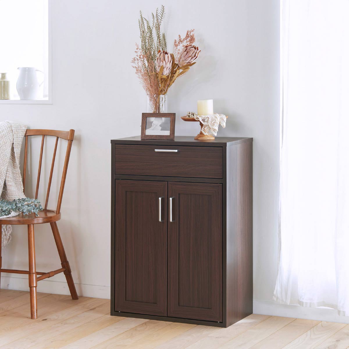 フルニコ 食器棚 上段・下段 上段ナチュラル