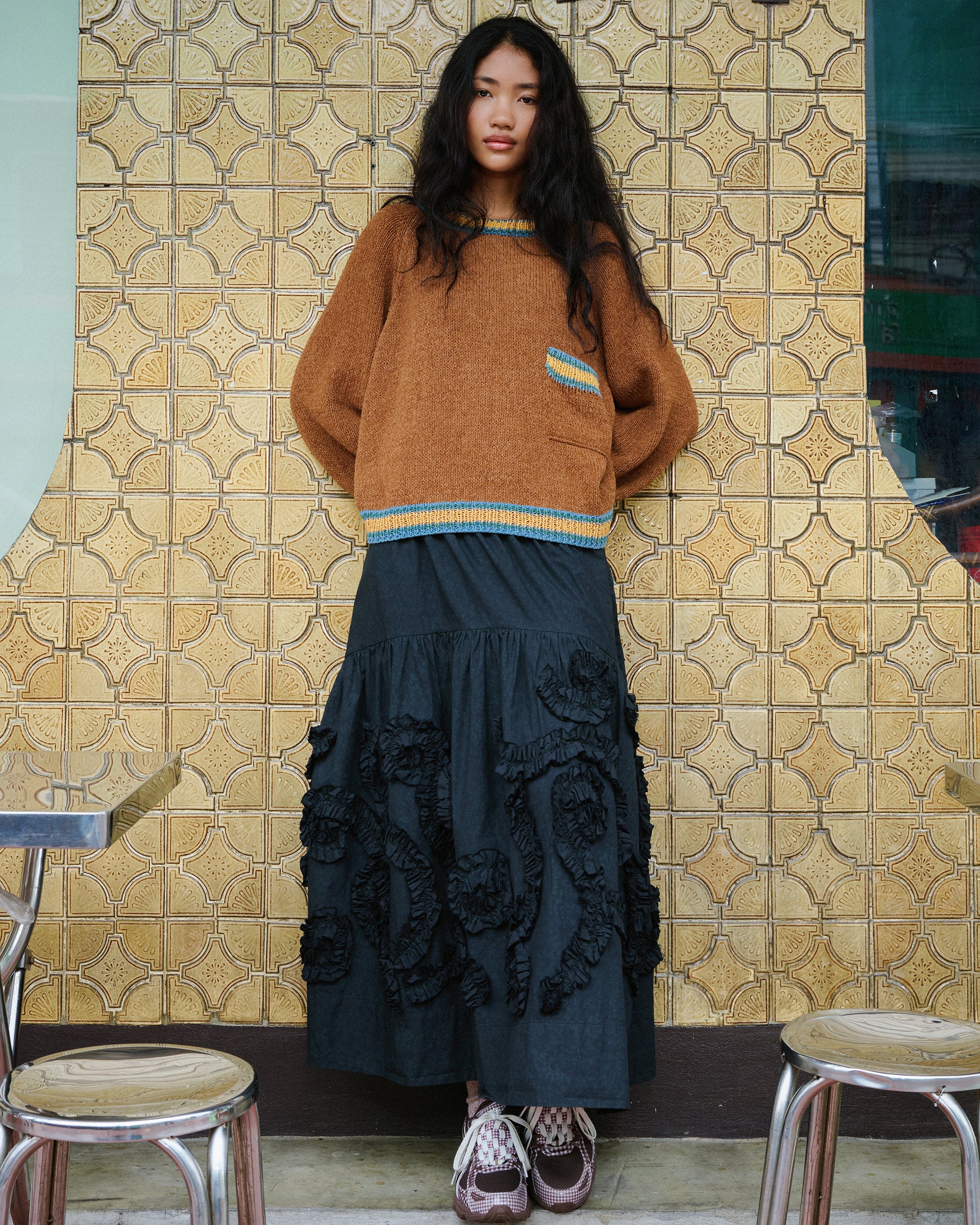 Orbit Skirt - Black Fossil – Story mfg.