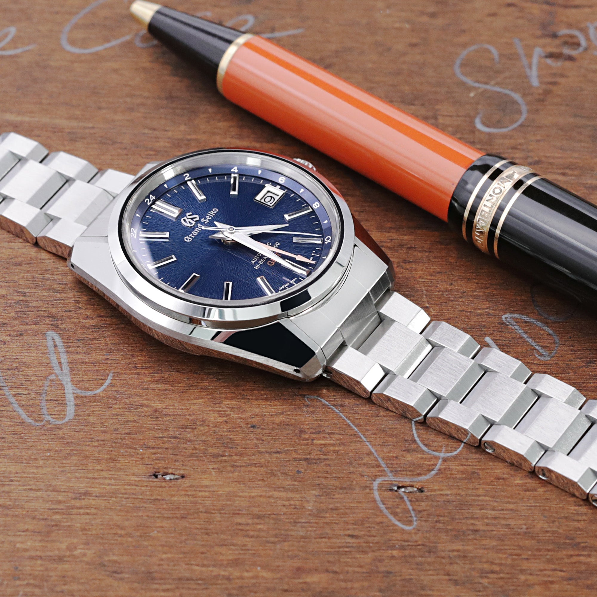 Grand Seiko 44GS SBGJ235 Curved Ebd'Hexad Watch Bands | Strapcode