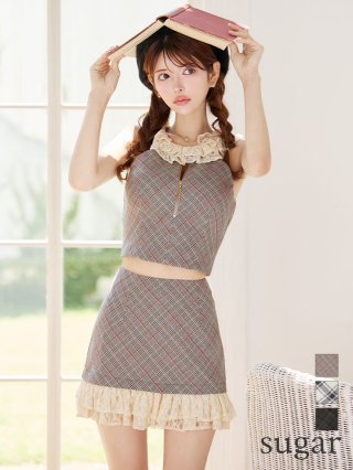 sugar an ナイトドレス グレー XS 完売品 セットアップ定価29700