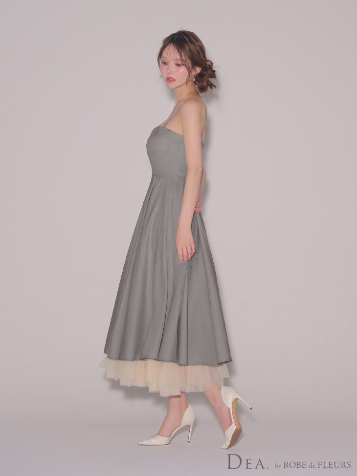 XS-Lサイズあり【DEA./ディア】チュール/ レイヤード/ センタージップ