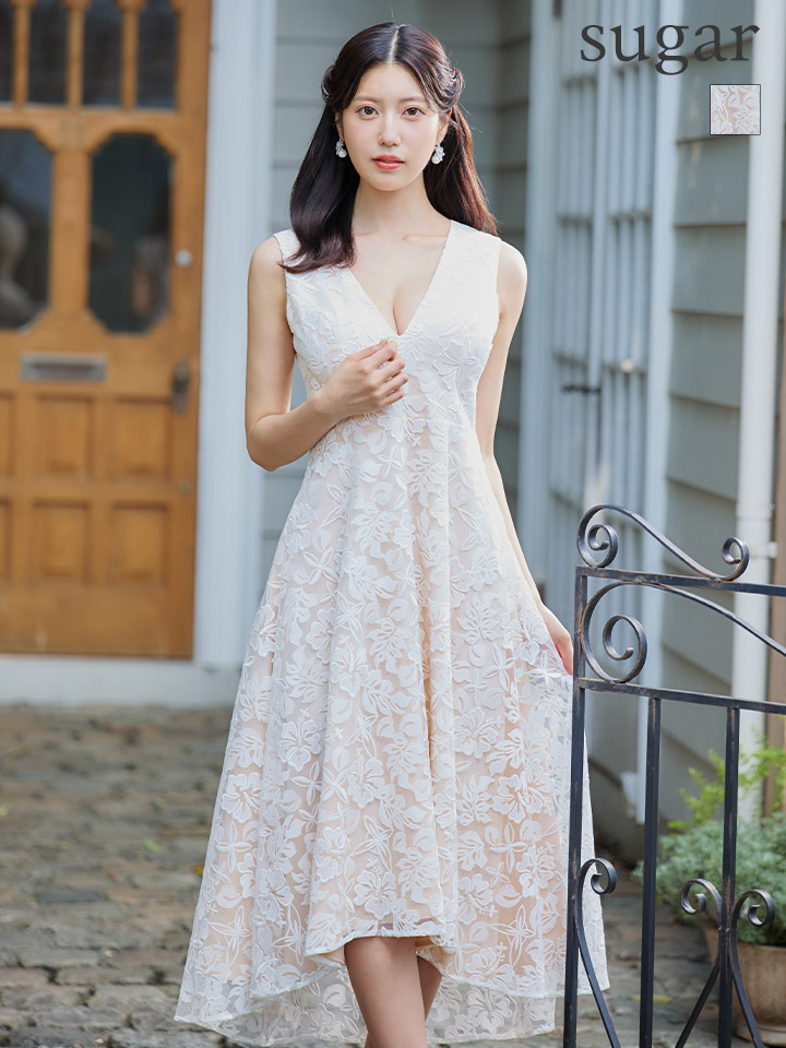 ERUKEI エルケイ】フラワーレース/ テールカット/ ノースリーブ/ V