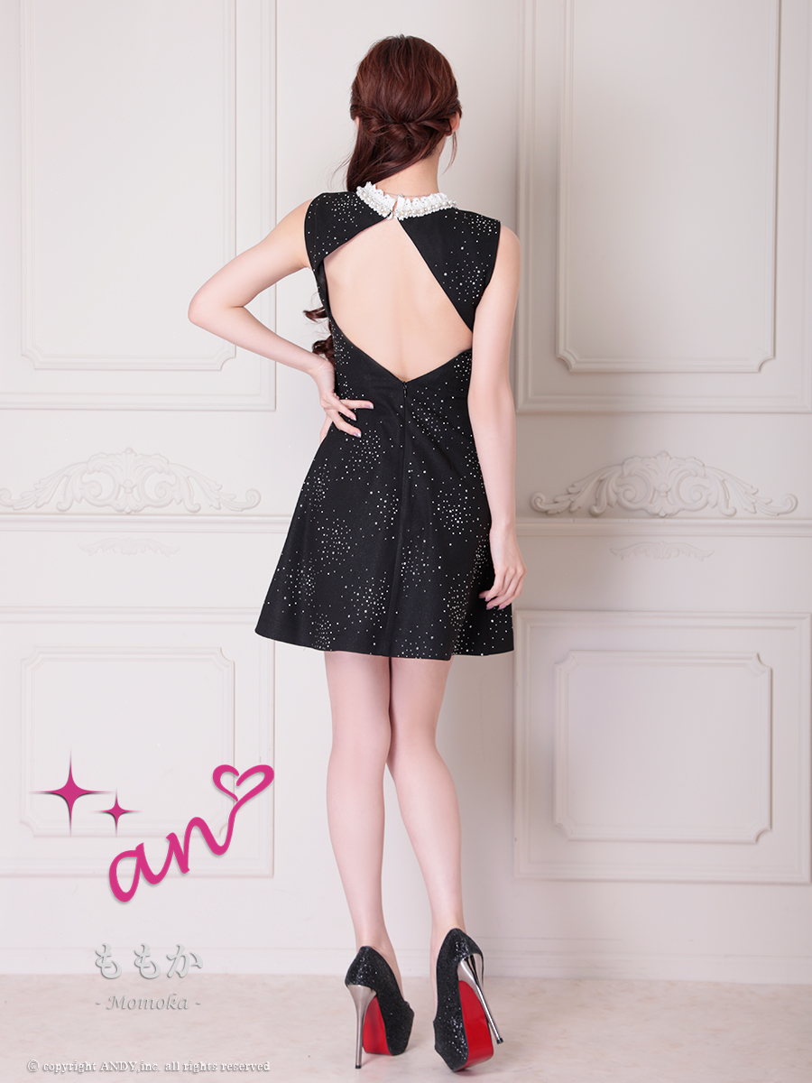 XSサイズあり【an /アン】ラインストーン/ フロントジップ/ バイカラー