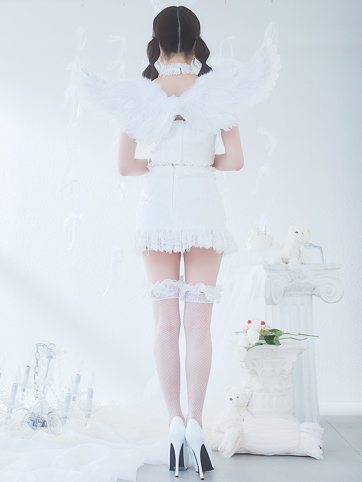 即日発送】【ハロウィン】セクシーエンジェルセットアップ 【コスプレ7