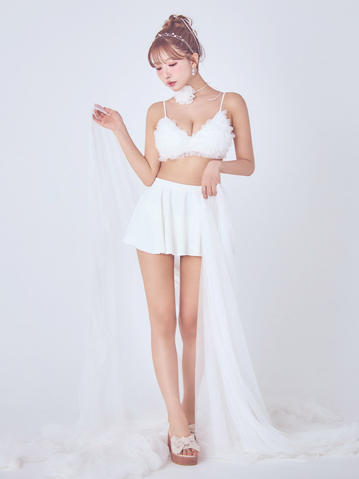 即日発送】【MISTREASS×sugarコラボビキニ】【水着】チュールフレア